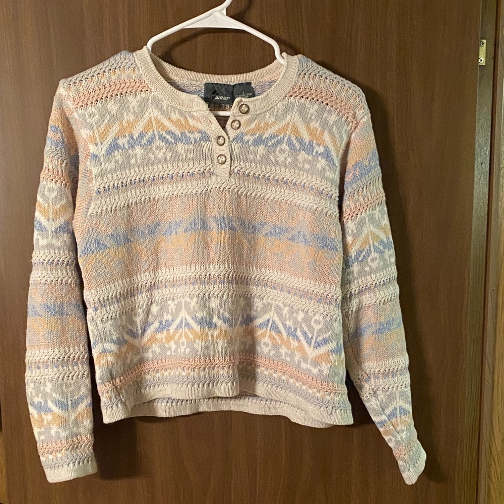 Liz Wear Henley Sweater